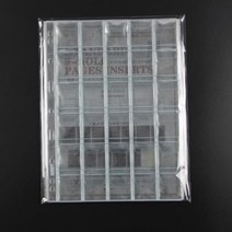 투명한 코인앨범 코인수집앨범 동전보관 속지 30칸, 단품