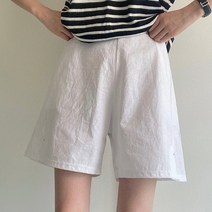아이우먼 옆트임린넨밴딩반바지 TGK049M206 빅사이즈