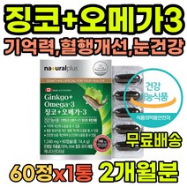 기억력개선 혈행개선 눈건강 징코 오메가3 영양제 뇌건강 눈건강 혈행건강 징코오메가3 직장인 중년 부모님 노인 어르신 선물 두뇌건강 뇌영양제 뇌에좋은영양제 기억력향상 은행잎추출물