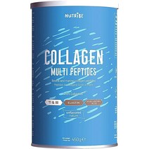 Nutribe 콜라겐 모양과 아름다움 해양 및 소 엘라스틴 + 히알루론산 - 유형 1 3 책임감 있는 낚시 HALAL COLLACTIVE® 포함, 2개