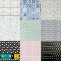 현대L&C [비츠조명]손쉽게 붙이는 보닥타일 시트지 셀프인테리어 타일, 17 랜덤브릭 스톤화이트 BRS11, 선택완료