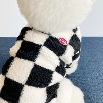 메종드펫 체크패턴 뽀글이 덤블 댕댕이 강아지 냥이 고양이 멍멍 가을 겨울