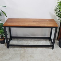 푸른숲가구 아일랜드 벤치 멀바우 원목 높은 식탁 의자 빠벤치의자 긴의자, 1200x350/아일랜드빠높이580mm