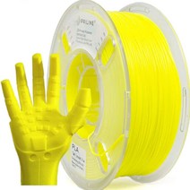 PRILINE PLA 1.75 3D 프린터 필라멘트 치수 정확도 +/-0.03mm 1kg 스풀 형광 그린, Florescent Yellow