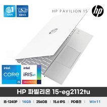 HP 파빌리온 15-eg2112TU/화이트+실버 / +마우스증정, HP 파빌리온 15-eg2112TU, WIN11 Home, 16GB, 256GB, 코어i5, 화이트+실버