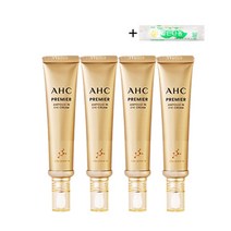 최신상 시즌11 AHC 프리미어 앰플 인 콜라겐T4 아이크림 40ml + 크린타올 물티슈 증정, 4개