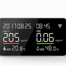 포름알데히드감지기 새집증후군 아이방 공기질측정기, 흰색