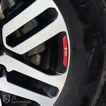 [JS AUTOMOTIVE] 기아 모하비더마스터 휠 타이어 라인 휀더 스포크 데칼스티커 튜닝 몰딩 로고각인 엠블럼 실외 인테리어 용품, 모하비-카본(4P)