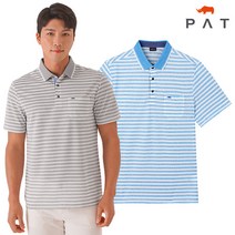PAT 린넨혼방 스트라이프 티셔츠 1G35202