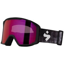 S Sweet Protection Durden RIG 반사 스키 고글 - 스노우보드 UV 보호 김 서림 방지 렌즈 최소 프레임 옵시디언/매트 크리스탈 퍼플/퍼플 피크 [미국 직배송, Rig Bixbite/Matte Black/Black