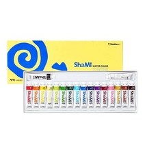 [알파] [신한] 샤미 수채화물감 10ml 18색 세트, 옵션없음:[7219440]옵션없음