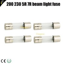 무대조명 특수조명 사이키조명 7r 230w 5r 200w 스테이지 빔 무빙 라이트 어셈블리 부품 액세서리 메인 보드 스위치 전원 퓨즈 튜브 기어 휠 프리즘 고보, 4pcs 퓨즈