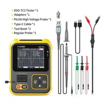오실로스코프 휴대용 fnirsi dso tc2 휴대용 디지털 트랜지스터 테스터 2 in 1 다기능 멀티미터 다이오드 전압 lcr 감지 pwm out, 옵션, configuration B
