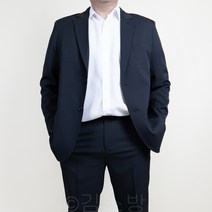빅사이즈 스판 블랙 수트 자켓 뚱뚱한 키큰 남자