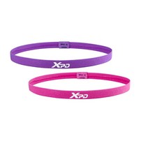 XPD 슬림 헤어밴드 2개세트, 퍼플/핑크