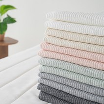 목화솜 60수 순면 누빔 피그먼트 침대패드 겸 이불, 화이트