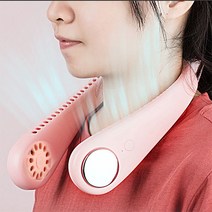 PDO011 USB충전식 목걸이선풍기/편한 착용감/폭염대비, 핑크