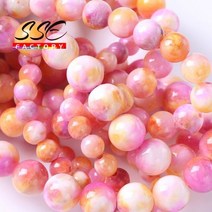 수행 불자 불교염주 천연원석 108배 비즈공예 재료 자연적인 돌 다채로운 페르시아어 Jades 구슬 만드는 둥근 루즈핏 간격 장치 DIY 팔찌 부속품 6 8 10 12mm 15