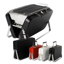 캠차 감성캠핑 가방형 화로대 그릴, 블랙