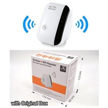 무선 wifi 리피터 wi-fi 범위 확장기 라우터 신호 증폭기 300mbps wifi 부스터 2.4g wi fi ultraboost 액세스 포인트, 영국 플러그, 화이트 오리지널 박스
