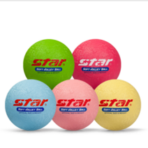 스타 소프트 발리볼 4호 CB814 배구 피구 고무 공, 블루