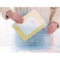 파일집 서류 도큐멘트 화일백 투명 화일 5개 단추화일홀더 화일가방 단추케이스 음악