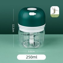 야채 다지기 절삭기 마늘까는기계 강판 튼튼한 USB 충전 전기 마늘 분쇄기 250ml 야채 고기 신선한 칠리, 01 250ml Green