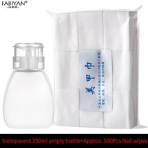 250Ml 네일 아트 병 빈 펌핑 디스펜서 클렌저 컨테이너 매니큐어 UV 젤 리무버 알코올 프레스 도구 네일아트 젤네일, [02] 02