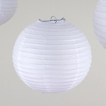 35cm 흰색 한지 등갓 l 종이 조명 전통 한옥 일본