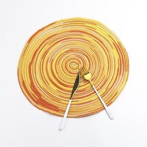 멍석 여름 거실 러그 매트 nordic cotton yarn placemat colorful satin dyed ramie woven anti-scald heat coaster