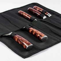 가죽 칼가방 칼걸이 자석 보관함 휴대용 칼집 싱크대 칼꽂이 나이프 케이스 거치대 칼블록캐리 내구성 요리사 롤 가방 주방 커터 홀더 5 pcs 세트 옥스포드 요리 액세서리