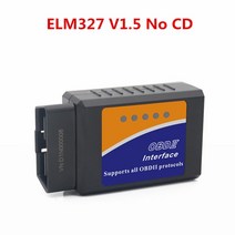 인포카 자동차 스캐너 진단기 자동차 진단기ELM327 V1.5/V2.1 OBD2 스캐너 PIC18F25K80 ELM 327 블루투스 H, ELM327 V1.5 No CD