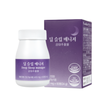 서울대연구진 개발 딥슬립매니저 감태추출물 1BOX 가바 수면건강 최대함량 제주도감태, 60정, 1개