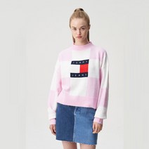 타미힐피거 체커 플래그 스웨터 (T32C7KTO47TWT10JW)
