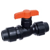 유니온밸브 농업용 PE 자재 부속 밸브 조임식 농수관 연결 관수자재, 유니온밸브 - 20mm, 1개
