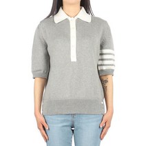 톰브라운 [톰브라운] (I_FKP086A Y3017 055) 여성 사선완장 반팔 니트 23SS