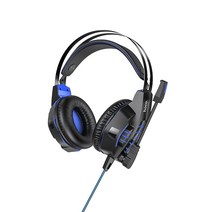 호코 페인리스 웨어 게이밍 유선헤드셋, Blue, W102
