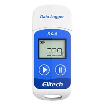 일본직발송 10. 엘리텍(Eli Tech) Elitech RC -5 USB 온도 데이터 로거 온도 기록계 데이터 레코더 32000, One Size_One Color