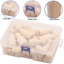 목공 트리머55pcs 목각인형 자연 미완성 된 나무 못 인형 빈 소녀 소년 DIY 단풍, 한개옵션0