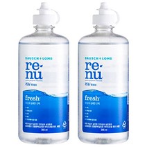 리뉴 후레쉬 렌즈 세정액, 355ml, 2개