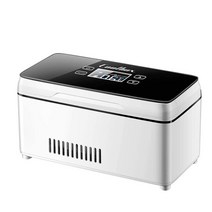 인슐린 플라스크 진공 냉장 보관 고 휴대용 쿨러 케이스 usb 미니 의학 쿨러 박스 자동차 소형 콜드 박스 배터리 포함, 하얀, 우리를