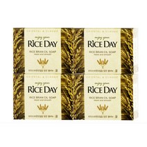 라이스데이 쌀겨오일을 담은 쌀비누 윤 4입, 단품