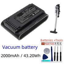 VCA-SBT90 CS 2000mAh 배터리 VS9000 VS20R9049S3 VS20R9042S2 VS20T7532T1/EU Jet VS70 SendTools, 1.Black, 1개