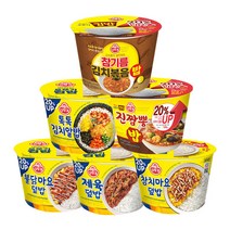 오뚜기 컵밥 6종 (톡톡김치알밥+참치마요+불닭마요+제육덮밥+진짬뽕+참기름김치볶음), 1세트