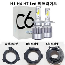 자동차 LED 전조등 H1 H7 H4 A-type B-type C-type 브라겟