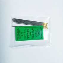 (퀼트나인) 손바늘 리갈 바늘 6호 일제 비즈 마도매