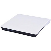 외장cd롬 디비디플레이어 리더기 외부 USB30 ROM 광학 드라이브 케이스 박스 버너 CDDVD 재작성기 리더 드, 01 White