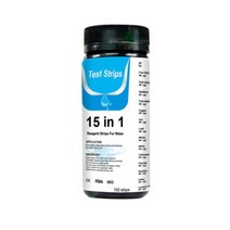 분석 장비 측정기 계측기 15 In 1 Water Test Strips 물 테스트 키트 용 PH 스트립 식수 빠르고 정확한 수질, CN, 100pcs