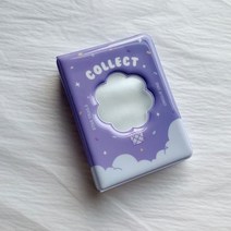 귀여운 곰 사진 앨범 3인치 러브 하트 카드 바인더 포토카드 ID 홀더 40구 명함 케이스, A5