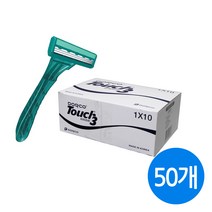 도루코 일회용 면도기 3중날 터치3 TP901-BK, 10개, 5개입